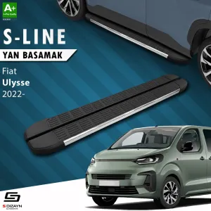 S-Dizayn Fiat Ulysse Kısa Şase S-Line Krom Yan Basamak 213 Cm 2022 Üzeri A+ Kalite thumb 1