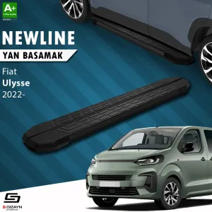 S-Dizayn Fiat Ulysse Uzun Şase NewLine Siyah Yan Basamak 243 Cm 2022 Üzeri A+ Kalite thumb 1