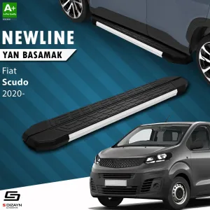 S-Dizayn Fiat Scudo 3 Uzun Şase NewLine Aluminyum Yan Basamak 243 Cm 2020 Üzeri A+ Kalite thumb 1