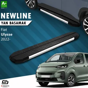 S-Dizayn Fiat Ulysse Kısa Şase NewLine Krom Yan Basamak 213 Cm 2022 Üzeri A+ Kalite thumb 1