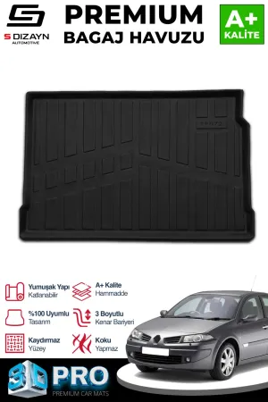 Renault Megane 2002-2008 (LM) uyumlu 2 HB 3D Pro Bagaj Havuzu 2002-2009 A+ Kalite modelleri DRS Tuning'de. Kaliteli malzeme, hızlı kargo ve güvenli alışverişle