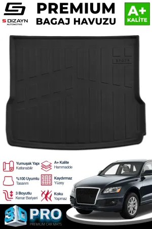 Audi Q5 2008-2017 (8R) uyumlu 3D Pro Bagaj Havuzu 2009-2017 A+ Kalite modelleri DRS Tuning'de. Kaliteli malzeme, hızlı kargo ve güvenli alışverişle hemen
