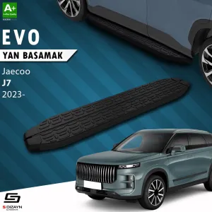 S-Dizayn Jaecoo J7 Evo Siyah Yan Basamak 183 Cm 2023 Üzeri thumb 1
