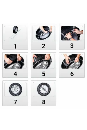 Kar Lastik Zinciri 255/50/r19 Serme Merdiven Tipi Mahmuzlu Suv Minibüs thumb 2