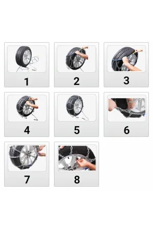 Kar Zinciri 255/70/r16 4x4 Tipi Binek Suv Minibüs Takmatik Kolay Montaj thumb 2