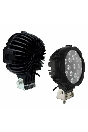 Off Road Sis Lambası Siyah 16 Cm Yuvarlak 17 Led 2 Adet thumb 2