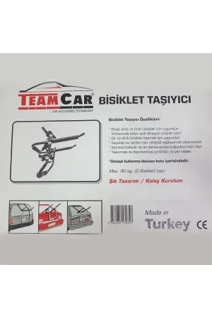 Bisiklet Taşıyıcı Aparat Maks 2 Bisiklet 30 Kg Kapasite thumb 5