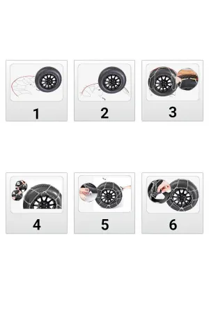 Oto Lastik Kar Zinciri 215/40/r17 X Tipi Binek Suv Takmatik Kolay Montaj thumb 2