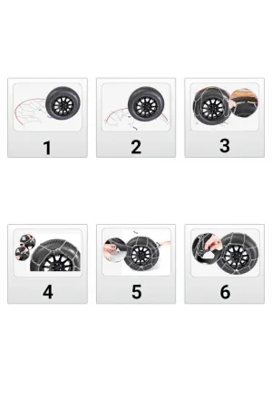 Kar Lastik Zinciri 175/55/r14 Binek Suv X Tipi Takmatik Kolay Montaj thumb 3