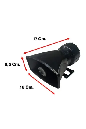 Oto Polis Sireni Uzaktan Kumandalı 4 Sesli 12 Volt 50 Watt thumb 2