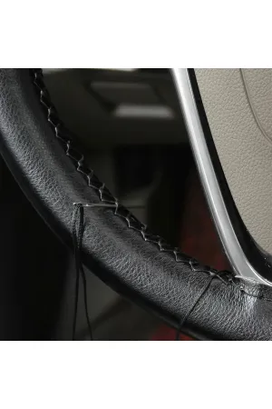 Opel Astra J 09-15 Siyah Dikmeli Hakiki Deri Direksiyon Kılıfı thumb 2
