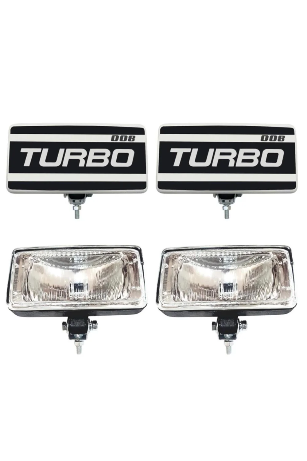 Turbo 008 Oto Sis Farı Beyaz Camlı 2 Adet