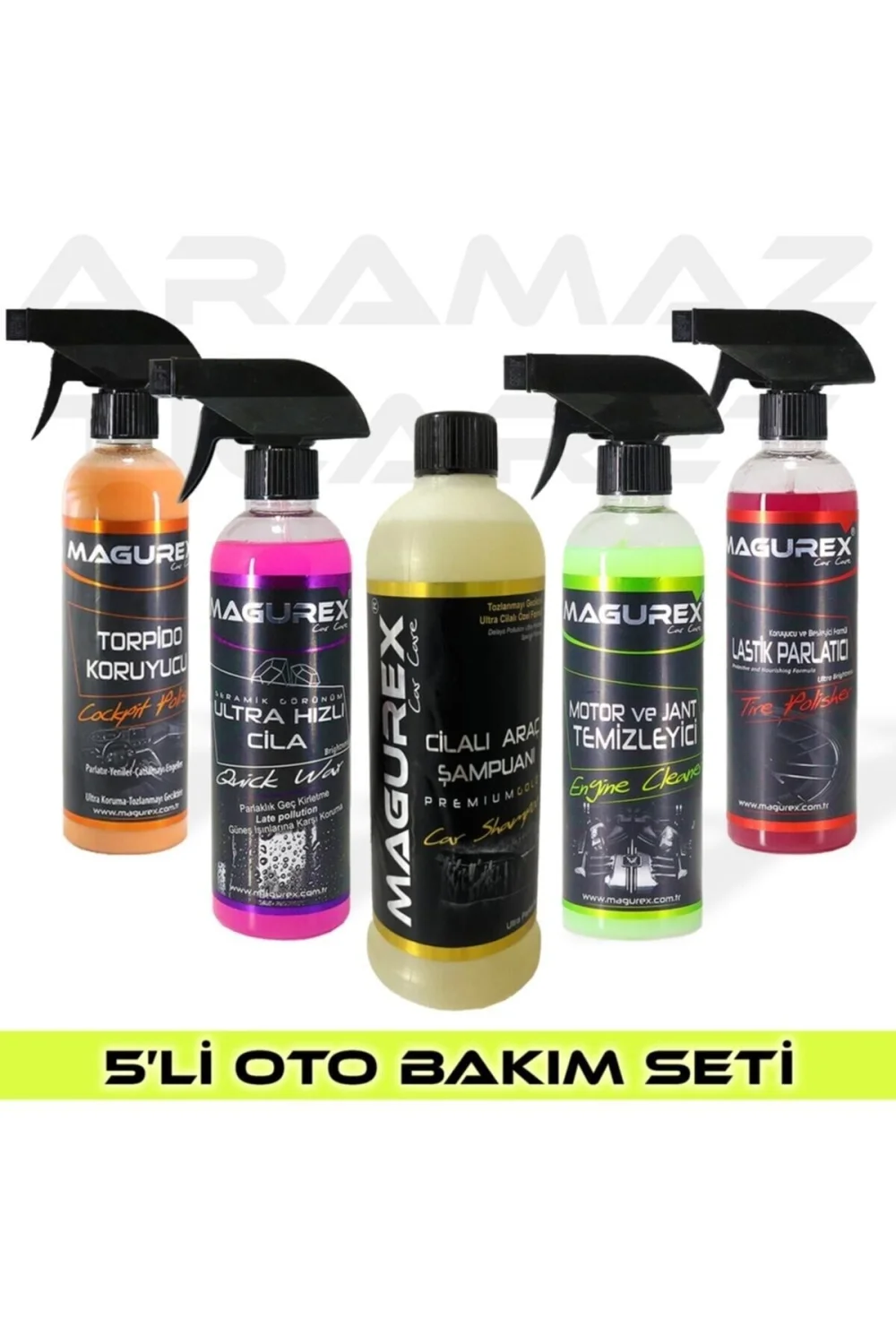 Magurex Ekonomik Oto Bakım Seti 5'li Süper Set