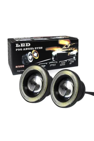 Cenk Oto uyumlu Mercekli Angel Yuvarlak Led Beyaz Sis Farı 8.9cm Metal Gövde modelleri DRS Tuning'de. Kaliteli malzeme, hızlı kargo ve güvenli alışverişle