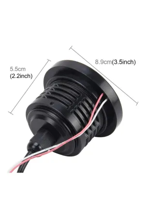 Mercekli Angel Yuvarlak Led Beyaz Sis Farı 8.9cm Metal Gövde thumb 2