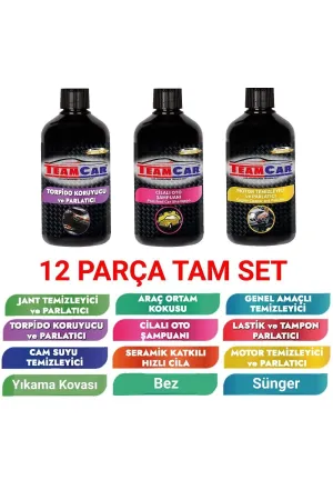 Yazlık Araç Yıkama Bakım Seti Kova 12 Parçalı Efsane Set thumb 3