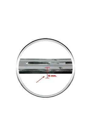 Oto Plakalık Hummer Tipi Abs Plastik Üzerine Krom Kaplama 1 Takım 2 Adet thumb 3