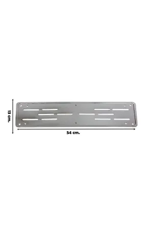 Plakalık Ince Abs Plastik Üzerine Krom Kaplama Nikelaj Plaka Altlığı 1 Tk 2 Adet thumb 2