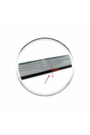 Plakalık Ince Abs Plastik Üzerine Krom Kaplama Nikelaj Plaka Altlığı 1 Tk 2 Adet thumb 3
