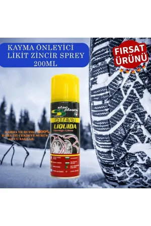 Stac Plastic Anti Patinaj Önleyici Kar Lastik Zincir Muadili Sprey 200 ml thumb 1