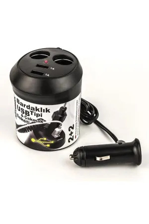 Bardaklik Tipi Usb Ve Çakmak Soketi 12v thumb 3