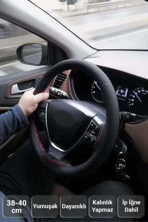 Cenk Oto uyumlu Noktalı Siyah Deri Kırmızı Dikiş Direksiyon Kılıfı modelleri DRS Tuning'de. Kaliteli malzeme, hızlı kargo ve güvenli alışverişle hemen