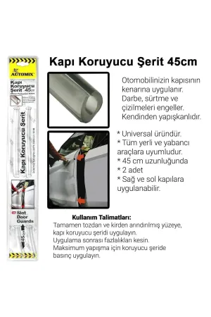 Oto Kapı Koruyucu Şerit Şeffaf 1 Tk 2 Ad thumb 2