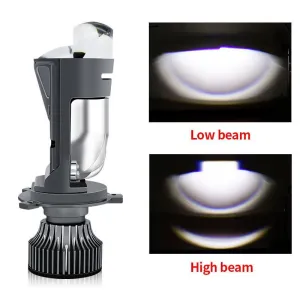 Led far ampulü beyaz  H4 50w 12v-60v 22000Lm csp chip lens / LAAM979-1 thumb 3
