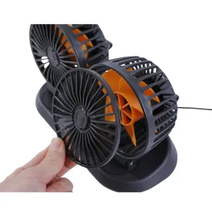 Çift başlıklı fan araç ve tır için 5v usb girişli  / HAFA31 thumb 3