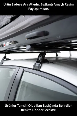 Opel / Vauxhall Agila (B) 2007-2015 Arası Turtle Mexfit Oluklu ara atkı tavan barı SİYAH thumb 5