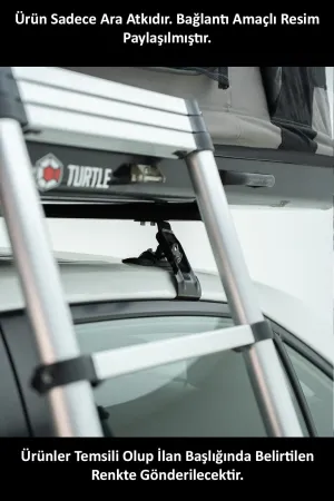 Hyundai ix20 2010-2019 Arası Turtle Mexfit Oluklu ara atkı tavan barı SİYAH thumb 4