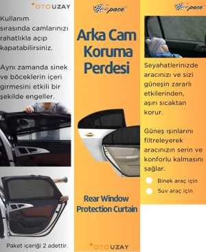 Arka cam güneşlik kelebeksiz cam ve suv araçlar için / PEARY02 thumb 3