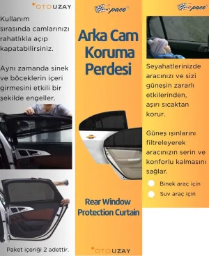 Arka cam güneşlik binek araçlar için / PEARY01 thumb 3