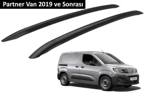 Peugeot Partner 2018-Günümüz (K9) uyumlu Van 2019 ve Sonrası Orjinal Tip OEM Tavan Çıtası (Siyah Renk) modelleri DRS Tuning'de. Kaliteli malzeme, hızlı kargo