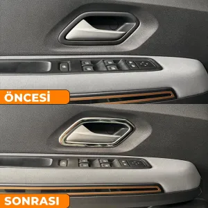 S-Dizayn Dacia Sandero Krom İç Kapı Kolu Çerçevesi 4 Prç 2020 Üzeri A+ Kalite thumb 5