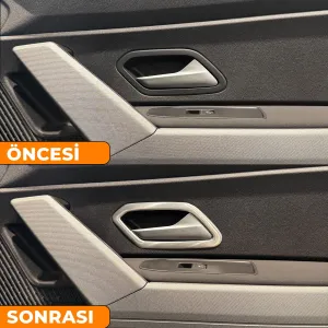 S-Dizayn Renault Duster Krom İç Kapı Kolu Çerçevesi 4 Prç 2024 Üzeri A+ Kalite (Mat Krom) thumb 5