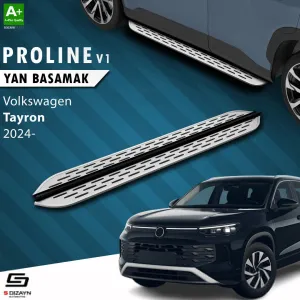 S-Dizayn Volkswagen Tayron 2 OEM Still Pro V1 Aluminyum Yan Basamak 193 Cm 2024 Üzeri A+ Kalite thumb 1