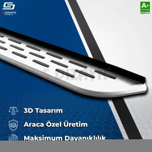 S-Dizayn Volkswagen Tayron 2 OEM Still Pro V1 Aluminyum Yan Basamak 193 Cm 2024 Üzeri A+ Kalite thumb 4