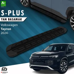 S-Dizayn Volkswagen Tayron 2 S-Plus Siyah Yan Basamak 193 Cm 2024 Üzeri A+ Kalite thumb 1