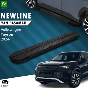 S-Dizayn Volkswagen Tayron 2 NewLine Siyah Yan Basamak 193 Cm 2024 Üzeri A+ Kalite thumb 1