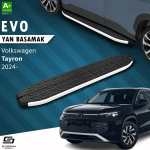 S-Dizayn Volkswagen Tayron 2 Evo Aluminyum Yan Basamak 193 Cm 2024 Üzeri A+ Kalite thumb 1