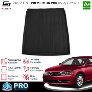 S-Dizayn Volkswagen Passat B7 3D Pro Bagaj Havuzu 2010-2015 A+ Kalite thumb 2