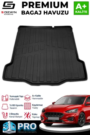 S-Dizayn Ford Focus 4 Tamir Kitli 3D Pro Bagaj Havuzu 2018 Üzeri A+ Kalite thumb 1