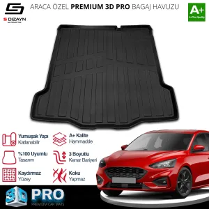 S-Dizayn Ford Focus 4 Tamir Kitli 3D Pro Bagaj Havuzu 2018 Üzeri A+ Kalite thumb 2