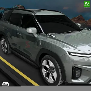 S-Dizayn Peugeot Expert 2 Kısa Şase NewLine Siyah Yan Basamak 213 Cm 2007-2016 thumb 5