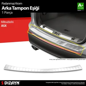Mitsubishi ASX 2010-Günümüz (GA0) uyumlu Krom Arka Tampon Eşiği 2010-2017 A+ Kalite modelleri DRS Tuning'de. Kaliteli malzeme, hızlı kargo ve güvenli