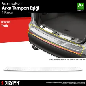 s-dizayn uyumlu Renault Trafic Krom Arka Tampon Eşiği Dar Model 2001-2014 A+ Kalite modelleri DRS Tuning'de. Kaliteli malzeme, hızlı kargo ve güvenli