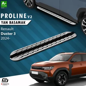 S-Dizayn Renault Duster 3 OEM Still Pro V2 Aluminyum Yan Basamak 183 Cm 2024 Üzeri A+ Kalite thumb 1