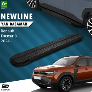 S-Dizayn Renault Duster 3 NewLine Siyah Yan Basamak 183 Cm 2024 Üzeri A+ Kalite thumb 1