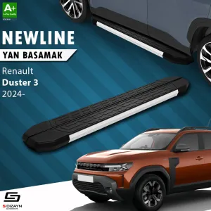 S-Dizayn Renault Duster 3 NewLine Aluminyum Yan Basamak 183 Cm 2024 Üzeri A+ Kalite thumb 1